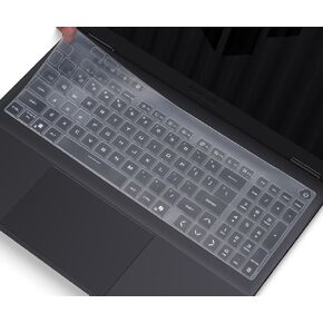 Keyboard Cover Skin for 2025 ASUS TUF Gaming 16" F16 FX608 FX608JH FX608JPR FX608JMR FX608JP FX608LP FX608LM Series Laptop Keyboard Skin Protector, 2025 ASUS TUF Gaming F16 Accessories, Clear in Saudi Arabia