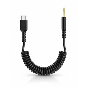 Coiled USB C to 3.5mm Aux Cable for iPhone 18 Pro Max/18 Pro/17e 17 6FT Ox Audio Cord for Car in Kuwait