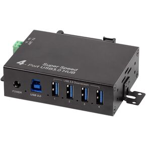 LogiLink 7-Port USB 3.0 Hub مع مصدر طاقة، تصميم صناعي، 5 جيجابت في الثانية، 10 وات، مع التيار الزائد والجهد الزائد وحماية الدائرة القصيرة in Kuwait