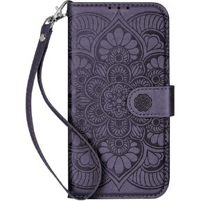 Wallet Case for Galaxy S26, [RFID Blocking] 3 Card Holder Stand with Credit Card Slot PU Leather Magnetic Protective Flip Cover for Galaxy S26 (Light Purple, Galaxy S26) in Saudi Arabia