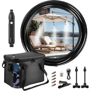 26 FT Portable Misting System for Outside Patio Mister for Summer Cooling in Saudi Arabia