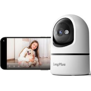 8MP 4K Outdoor Security Wireless Camera Pan Tilt 24/7, WiFi 6/IP66, Plug in in Saudi Arabia