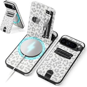 SkyEagle Compatible with Magsafe for Google Pixel 9 Pro XL Wallet Case Card Holder Kickstand RFID Blocking Flip Cover Credit Card Slots PU Leather Men Women,for Pixel 9 Pro XL 6.73",Purple in Saudi Arabia