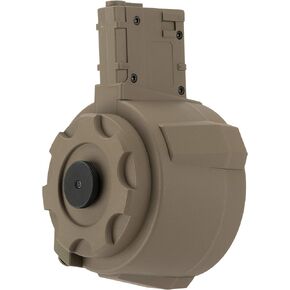 Evike Airsoft - Angel Custom 1500 Round Firestorm AEG Airsoft Drum Flashmag (Model: M4 / Dark Earth) in Saudi Arabia