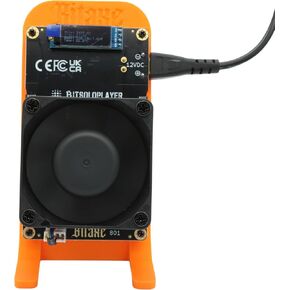 Bitaxe GT Gamma Turbo GT801 Open Sources Bitcoin Miner 801 Model 2.15T 40W Overlock Upto 2.4T Bitcoin Solo Miner PSU Inclued Orange Stand in Kuwait