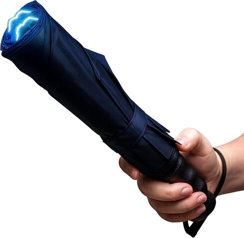 مصباح يدوي Stunbrella 32,000,000 من Streetwise Stunbrella - سلاح سري للدفاع عن النفس مع ضوء LED، تفعيل سريع، بطارية قابلة لإعادة الشحن، ومفتاح أمان in Kuwait