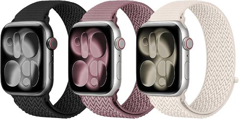 Nylon Sport Loop for Apple Watch Bands 40mm 41mm 38mm 42mm 44mm 46/45/49 mm in Kuwait
