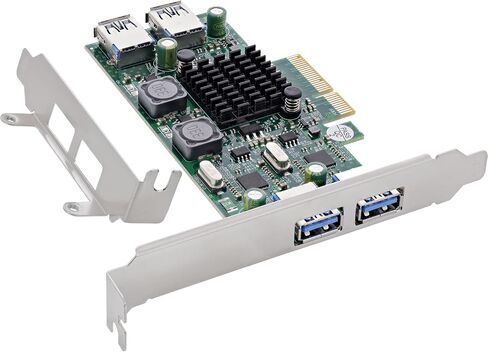 Inline USB PCIe Card, USB 3.2 Gen.1, 4-Port, 2X Internal/External in Saudi Arabia