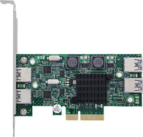 Inline USB PCIe Card, USB 3.2 Gen.1, 4-Port, 2X Internal/External in Saudi Arabia