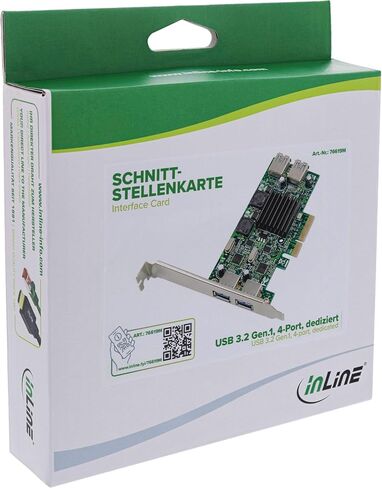Inline USB PCIe Card, USB 3.2 Gen.1, 4-Port, 2X Internal/External in Saudi Arabia