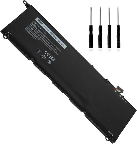 بطارية بديلة PW23Y لسلسلة Dell XPS 13 9360، 2017 9360-D1605G/9360-D1605T، بطارية Li-ion Ultrabook بقدرة 7895 مللي أمبير في الساعة بقدرة 60 وات في الساعة لأجهزة XPS سلسلة 13-9360-D1609/D1609G/D1705/D1705G/D1505/G1505G in Kuwait