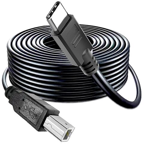 كابل USB2.0 C إلى B طويل بطول 40 قدم، USB 2.0 C إلى USB 2.0 B ذكر إلى ذكر متوافق مع القرص الصلب، والكاميرا، ومشغل DVD، والتلفزيون، وإضاءة الفلاش، والمحور، والشاشة، ومكبر الصوت، والمزيد in Kuwait