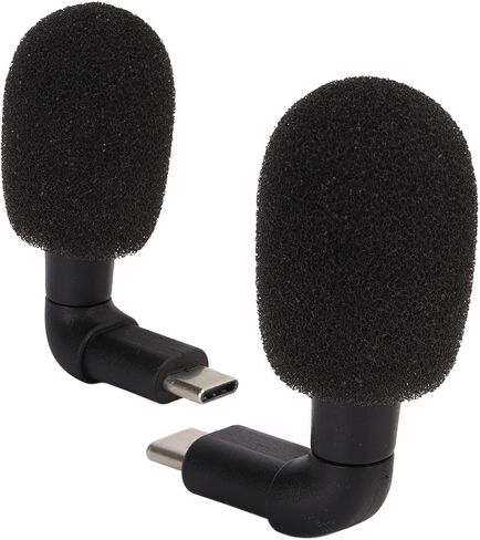 Diyeeni Smartphone Video Mini Microphone, Omnidirectional High Sensitivity Type C Mic, Plug and Play, for Voice Chat, Video Conference, Recording, Podcast & Game Streaming in Saudi Arabia