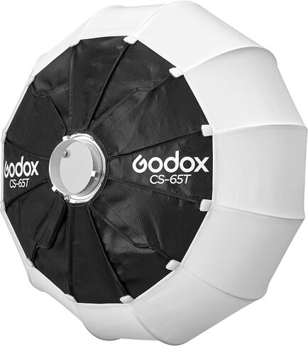 Godox Flash CS-65T Slim Lantern Softbox 25.6 in, Compact Soft Even Light Modifier with Bowens Mount, Quick Setup for Portrait, Video, Ambient, and Content Creation Lighting in Kuwait
