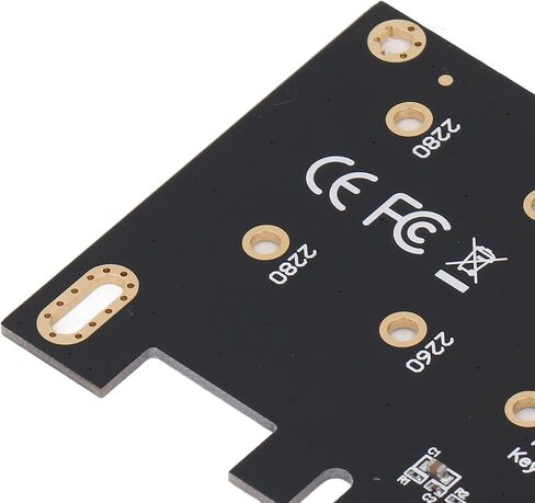 NGFF M.2 to PCIe Adapter Card, Versatile Dual SSD Support, PCIe X4 Connectivity for Gaming and Workstation Upgrades, 1 X Adapter, 1 X Cable in Saudi Arabia