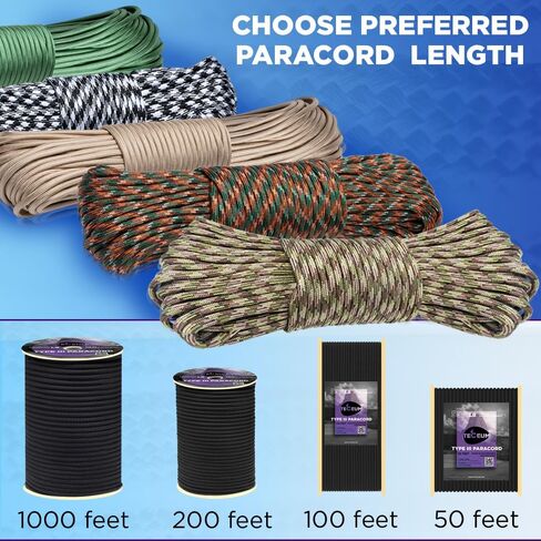 TECEUM Paracord Rope Type III 550 – Tactical MIL-SPEC – Outdoor para Cord in Kuwait