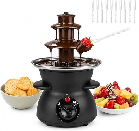 3-Tier Chocolate Fondue Fountain, Electric Chocolate Fountain Machine in Saudi Arabia