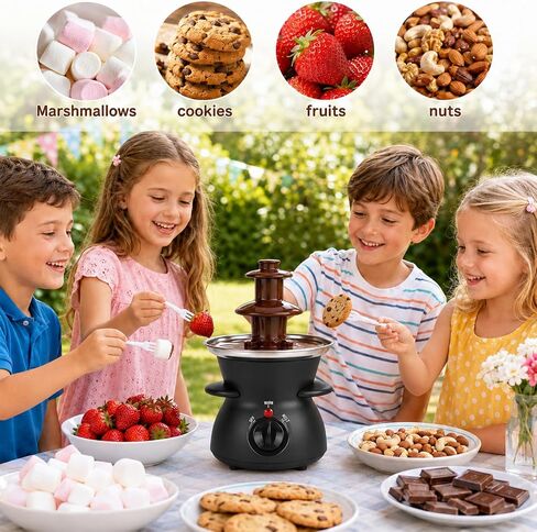 3-Tier Chocolate Fondue Fountain, Electric Chocolate Fountain Machine in Saudi Arabia
