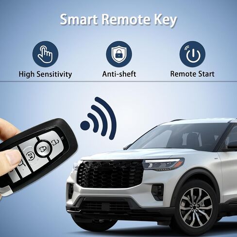 5-Button Key Fob Fit for 17-22 Ford Edge 18-22 Expedition 18-24 Explorer in Saudi Arabia