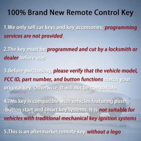 5-Button Key Fob Fit for 17-22 Ford Edge 18-22 Expedition 18-24 Explorer in Saudi Arabia