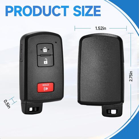 Key Fob Replacement Remote fits for Toyota Land Cruiser 2016-2018 Highlander Tacoma 2016-2019 Smart Car Keyless Entry Remote HYQ14FBA 281451-2110 314.3Mhz 8A in Saudi Arabia