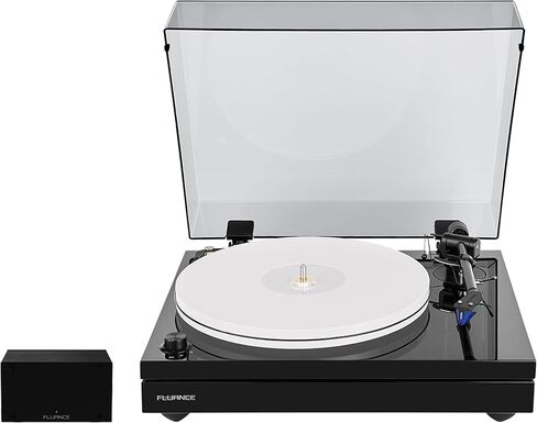 Fluance RT87 Reference High Fidelity Dual-Plinth Turntable with Ortofon 2M Blue Cartridge, PA10 Phono Preamp (Natural Walnut) in Saudi Arabia