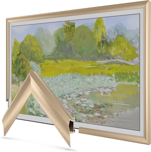 Pale Gold Prismatic 65" Deco TV Frame for Samsung The Frame/Pro TVs in Kuwait