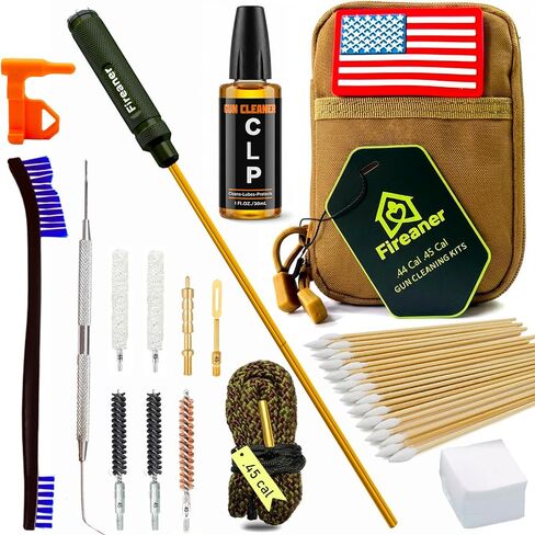 44 Mag&45 Cal Handgun Pistol Cleaning Kit with Bore Rope and MOLLE Pouch in Saudi Arabia
