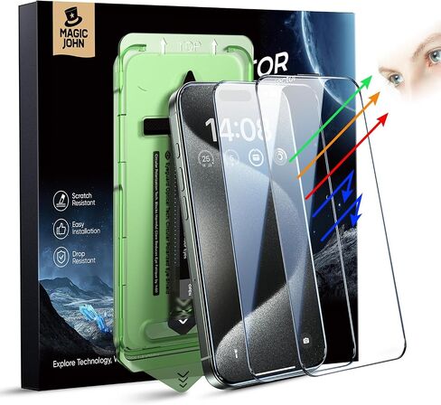 MAGIC JOHN 2PACK for iPhone 15 Pro Max Eye Protection Screen Protector in Saudi Arabia