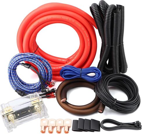 0 Gauge OFC Amp Wiring Kit,Complete Car Audio Amplifier Installation Kit in Saudi Arabia