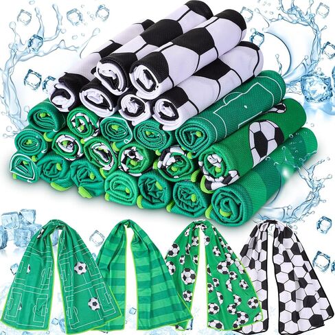 FuWeave 24 Pcs Soccer Cooling Towels 40x12 Inch, Soccer in Kuwait