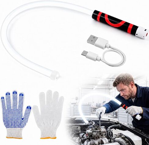 30-Inch Flexible LED Work Light USB-C Rechargeable Bendable Mechanic Light in Saudi Arabia