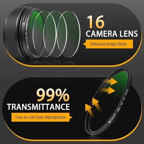 72mm UV Filter, 3.2mm Ultra Slim Frame HD Optical Glass in Kuwait
