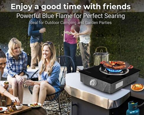 Horynar Single Burner Propane Stove 13,000 BTU, Gas Stove Auto Ignition in Saudi Arabia