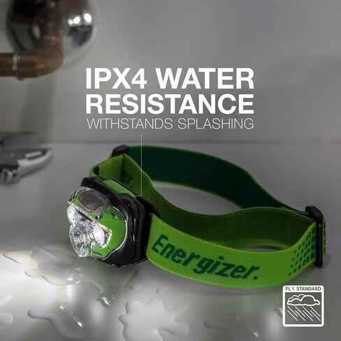 Energizer LED Headlamp, Bright and Durable, Lightweight, Built For Camping, Hiking, Outdoors, Emergency Light, Best Head Lamp for Adults and Kids, Batteries Included in Saudi Arabia