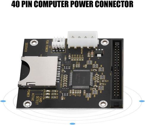 SD Memory Card to IDE Adapter Compact Converter for Operating System Installation Black 40Pin 1 Unit in Saudi Arabia