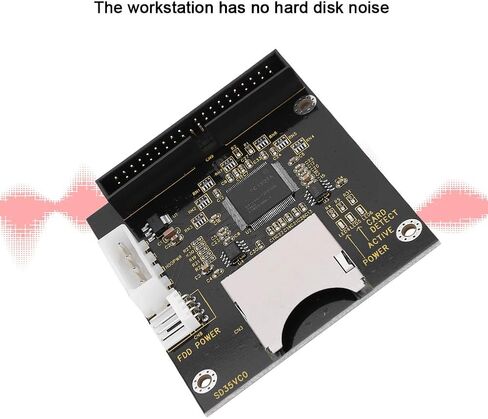 SD Memory Card to IDE Adapter Compact Converter for Operating System Installation Black 40Pin 1 Unit in Saudi Arabia