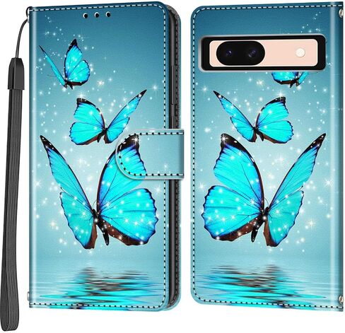 Case Wallet for Google Pixel 8a, Black Flower in Saudi Arabia