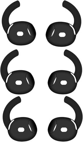 3 Pairs Ear Tips + Ear Hooks for AirPods 4 | White in Saudi Arabia