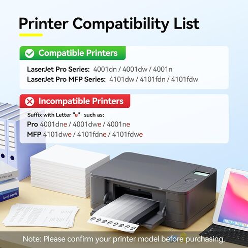 148A Toner Cartridge Black 2-Pack Compatible for HP LaserJet Pro 4001dn 4001dw 4001n MFP 4101dw 4101fdn 4101fdw 4001 4101 Series Printer Replacement for HP 148A 148X W1480A W1480X 148 Monochrome Ink in Saudi Arabia