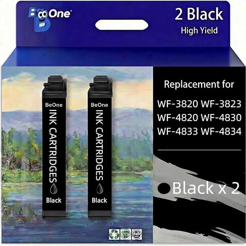 BeOne Remanufactured Replacement for Epson 822XL Ink Cartridges Black in Saudi Arabia