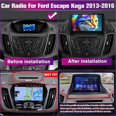Car Radio Stereo Upgrade 2013 2014 2015 2016 for Ford Escape Radio in Kuwait