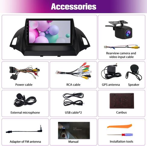 Car Radio Stereo Upgrade 2013 2014 2015 2016 for Ford Escape Radio in Kuwait