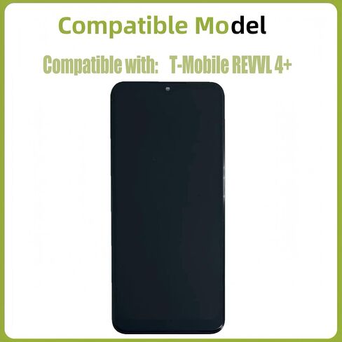 LCD Display [with Fingerprint Function] Compatible with T-Mobile Revvl 4+ Plus [6.52 inch] 5062W, 5062Z Screen Touch Digitizer Assembly LCD Display with Repair kit in Saudi Arabia