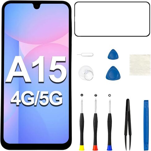 for Samsung A15 4G/5G Screen with Ear Speaker Side Button Vibration Motor in Kuwait