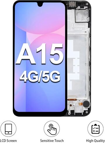 for Samsung A15 4G/5G Screen with Ear Speaker Side Button Vibration Motor in Kuwait