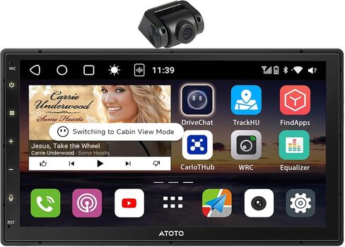 ATOTO S8 7inch Double DIN Android Car Stereo, 4G+32G, Wireless CarPlay & Android Auto, GPS Track,4G LTE+WiFi, Dual Cam Recording(Front Cam Included),HD QLED Display, DSP 36-Band EQ in Saudi Arabia