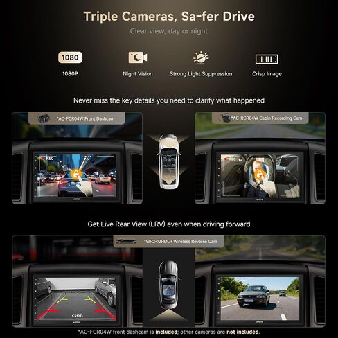 ATOTO S8 7inch Double DIN Android Car Stereo, 4G+32G, Wireless CarPlay & Android Auto, GPS Track,4G LTE+WiFi, Dual Cam Recording(Front Cam Included),HD QLED Display, DSP 36-Band EQ in Saudi Arabia