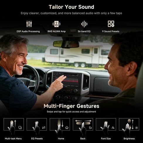 ATOTO S8 7inch Double DIN Android Car Stereo, 4G+32G, Wireless CarPlay & Android Auto, GPS Track,4G LTE+WiFi, Dual Cam Recording(Front Cam Included),HD QLED Display, DSP 36-Band EQ in Saudi Arabia