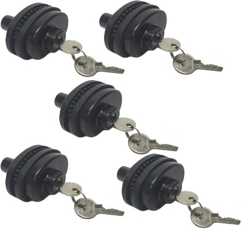 5-Pack GUN TRIGGER LOCKS - Keyed Alike - Gun Security Safety Lock - Set of 5, Black in Kuwait